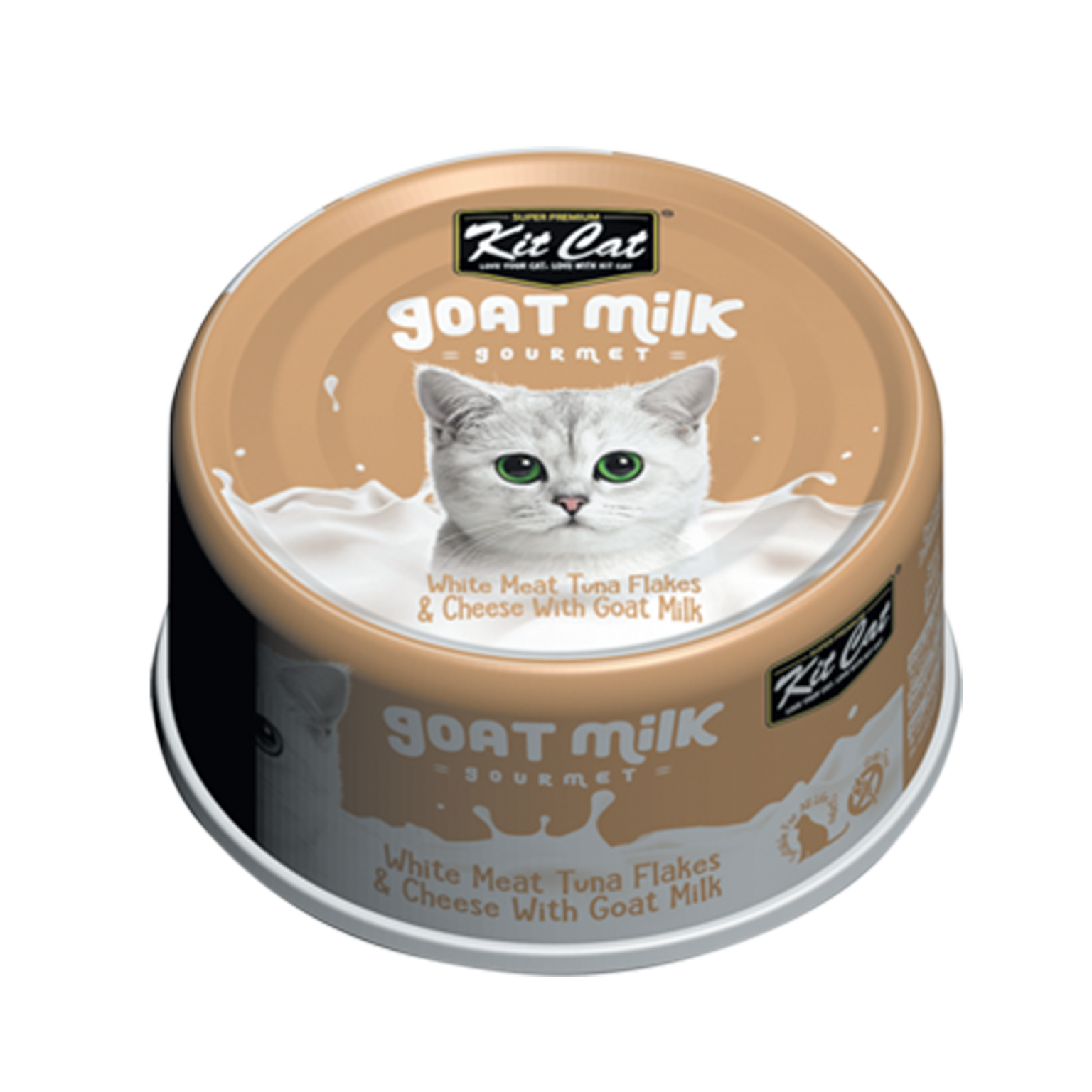 Kit Cat White Meat Tuna Flakes & Cheese With Goat Milk