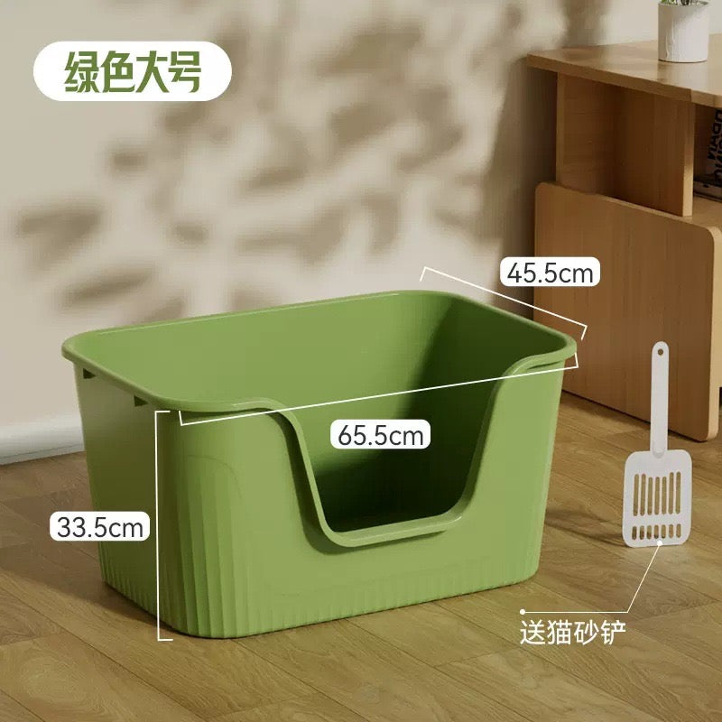 超大开放猫砂盆