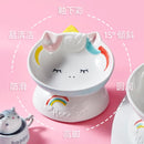 Hocc Unicorn Porcelain Pet Blow 独角兽猫咪宠物陶瓷碗