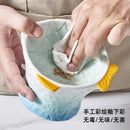 Hocc Gradient Fish Porcelain Pet Bowl 渐变鱼陶瓷碗