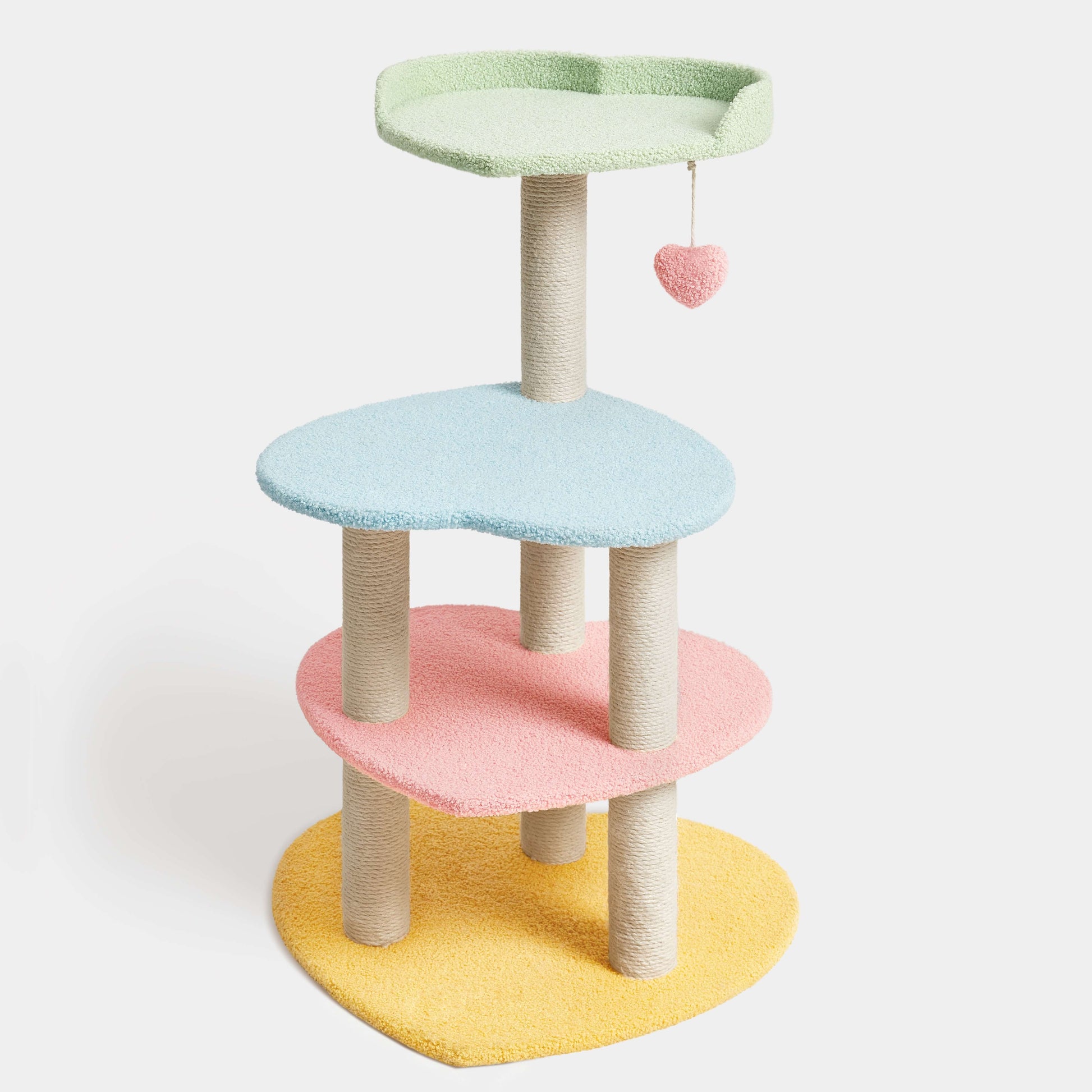 调色盘爱心猫爬架