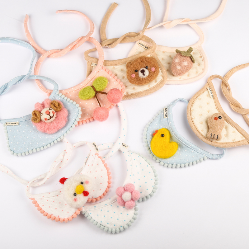 Dina Cats Bib 口水巾小围兜