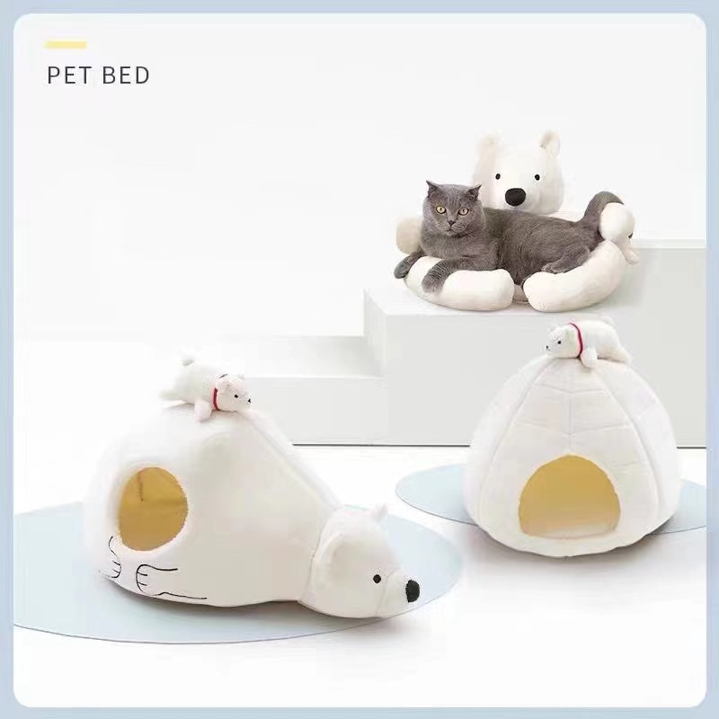 Fukufuku Sasa&Hi Five TareBear Pet Bed 冰山系列熊抱窝 趴熊窝