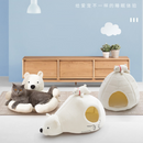Fukufuku Sasa&Hi Five Igloos Bear Pet Bed 冰山系列熊抱窝-冰屋熊