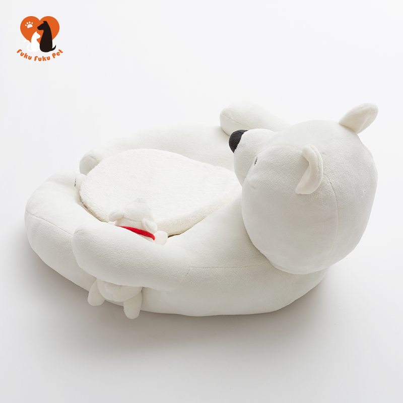Fukufuku Sasa&Hi Five Huggy Bear Pet Bed 冰山系列-抱抱熊