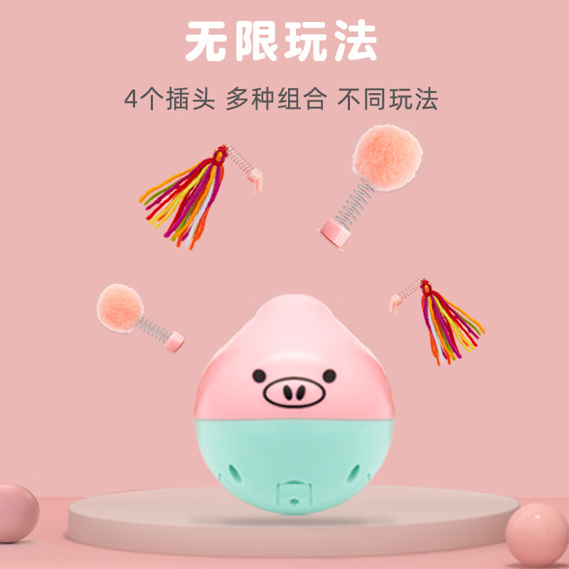 抖抖蹦迪球-疯婆子电动猫玩具