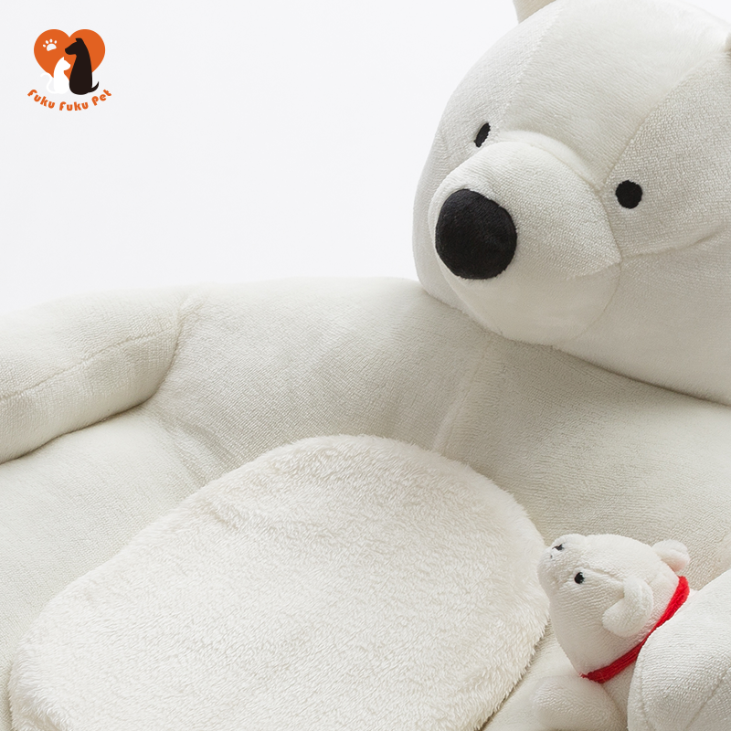 Fukufuku Sasa&Hi Five Huggy Bear Pet Bed 冰山系列-抱抱熊