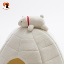 Fukufuku Sasa&Hi Five Igloos Bear Pet Bed 冰山系列熊抱窝-冰屋熊