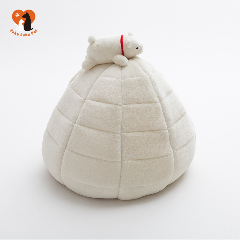 Fukufuku Sasa&Hi Five Igloos Bear Pet Bed 冰山系列熊抱窝-冰屋熊