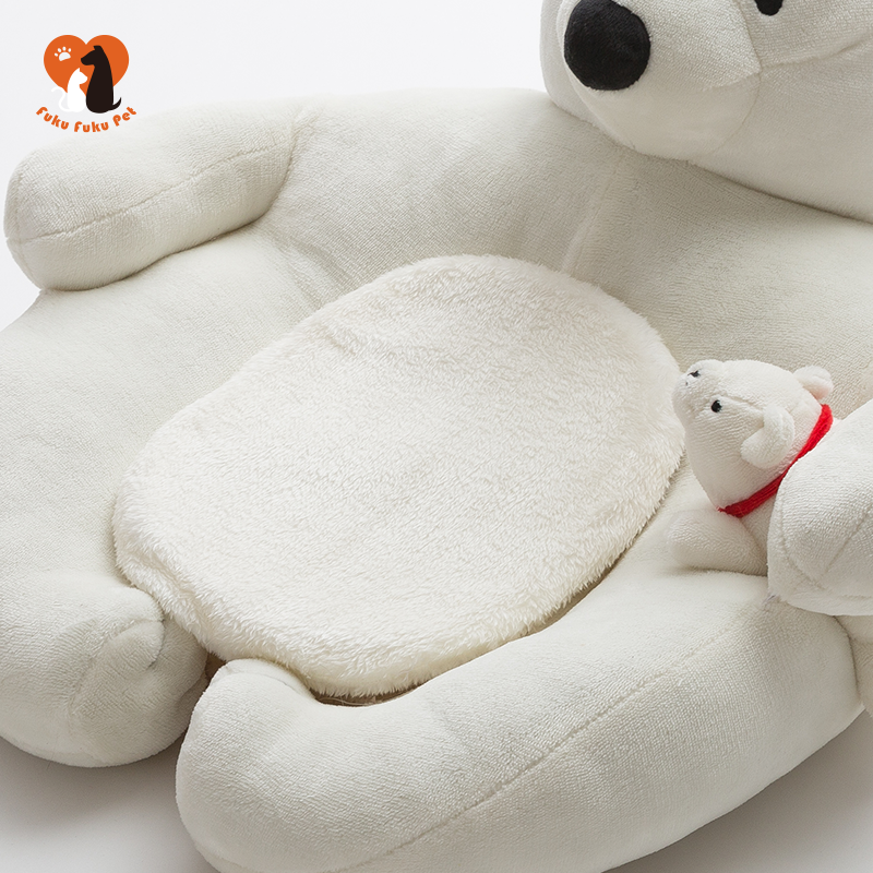 Fukufuku Sasa&Hi Five Huggy Bear Pet Bed 冰山系列-抱抱熊