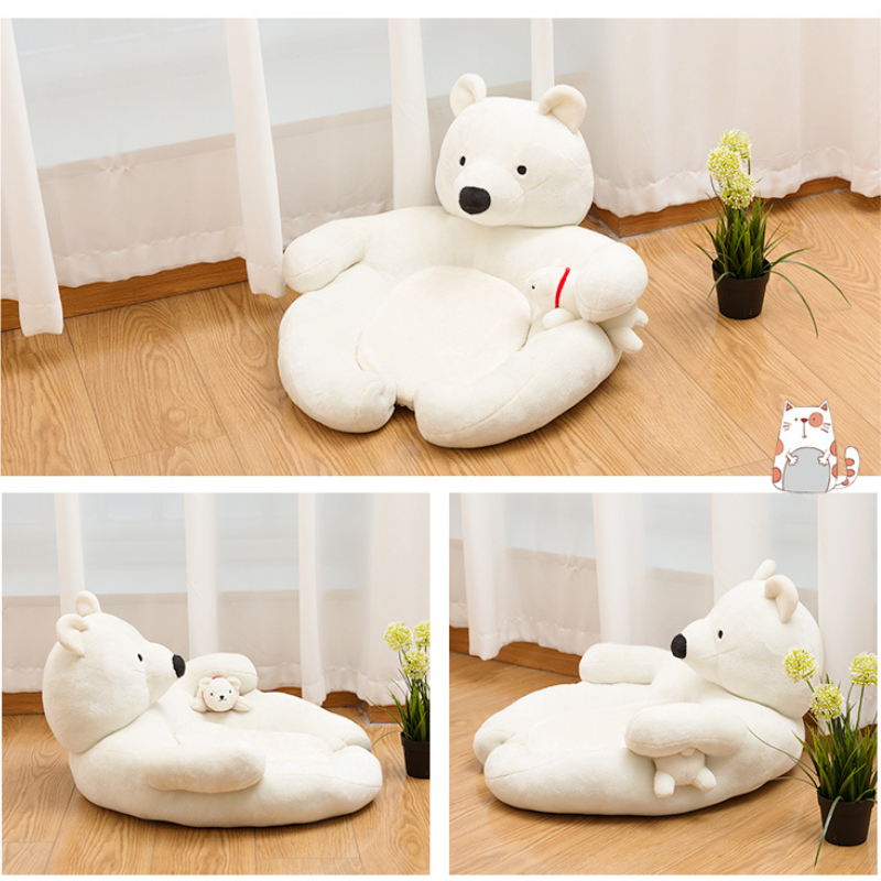 Fukufuku Sasa&Hi Five Huggy Bear Pet Bed 冰山系列-抱抱熊