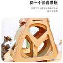 Big Corrugated Cardboard With Rolling Wheel Pet Treadmill 水车摩天轮跑步机