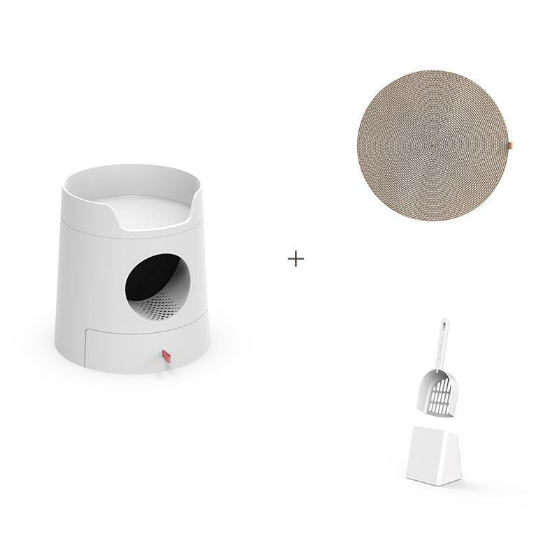 Mayitwill XL Castle 2 in 1 Front-Entry Cat Litter Box 米尾猫城堡猫砂盆套装