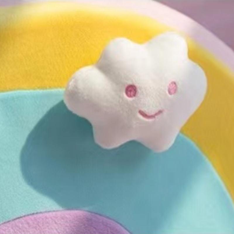 Fukufuku Rainbow Cat Bed 福福甜甜彩虹卷窝