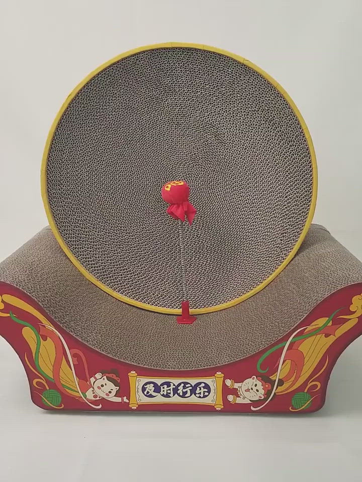 鼓上舞 多功能组合式互动猫玩具抓板