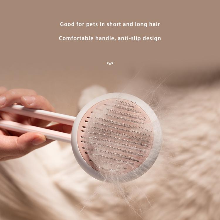 Aiwo Slicker Cat Brush Hollow Handle 艾窝镂空褪毛针梳