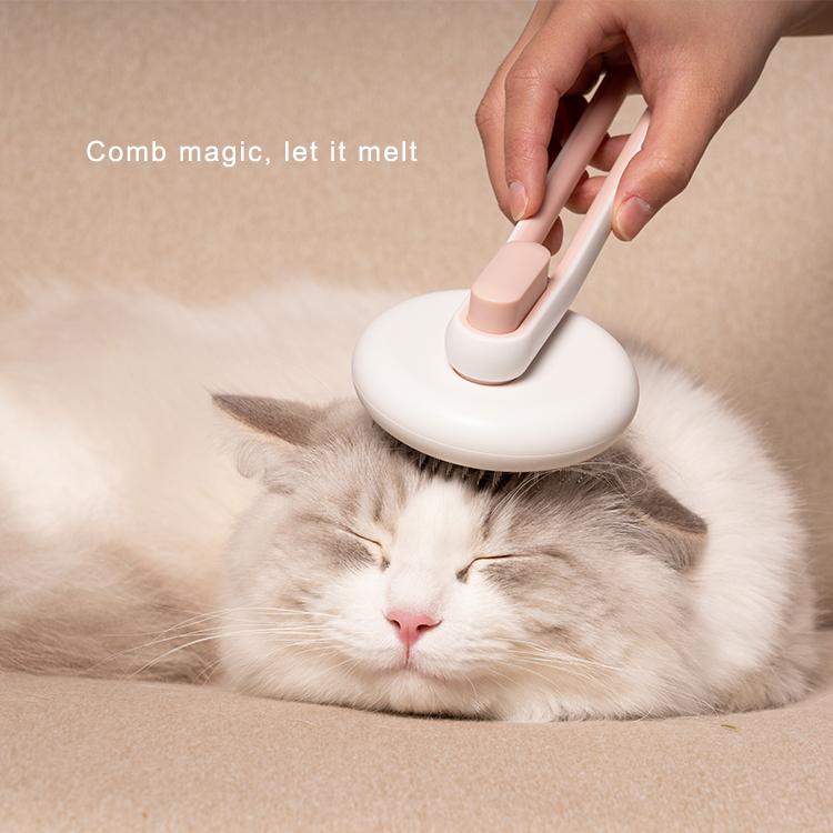 Aiwo Slicker Cat Brush Hollow Handle 艾窝镂空褪毛针梳