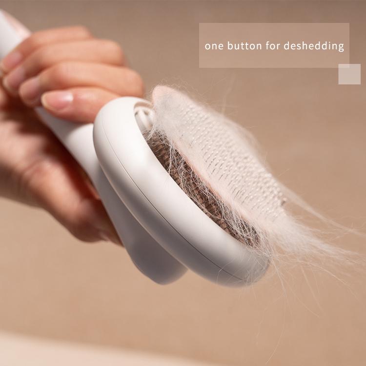 Aiwo Slicker Cat Brush Hollow Handle 艾窝镂空褪毛针梳