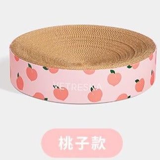 Vetreska Tangerine Cat scratching Bed 猫抓盒-圆形西瓜/桃子