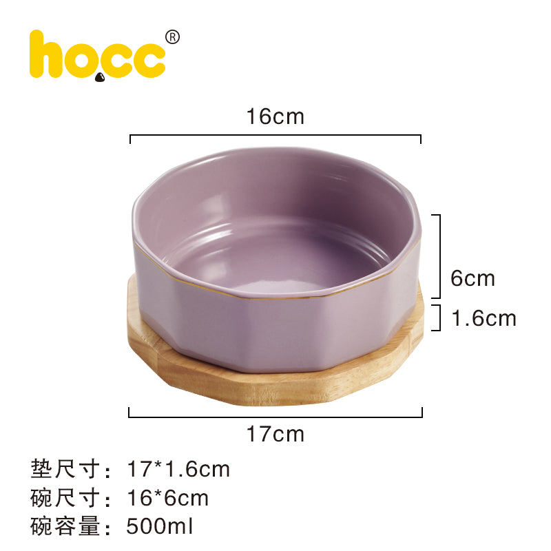 Hocc 轻奢陶瓷宠物碗
