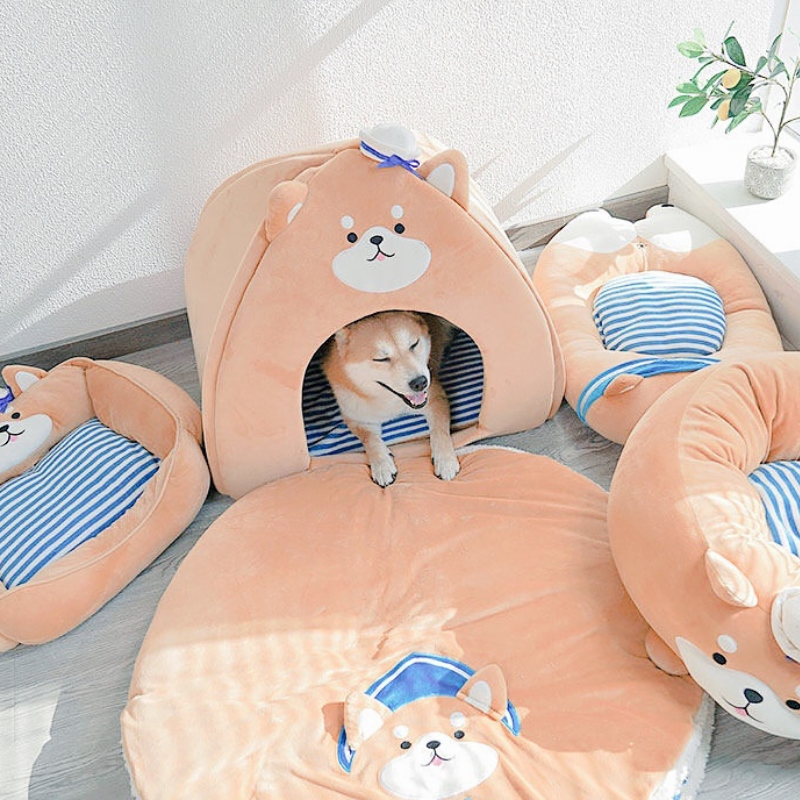 Fukufuku Navy Shiba Boss Bed 福福小九海军柴犬老板窝