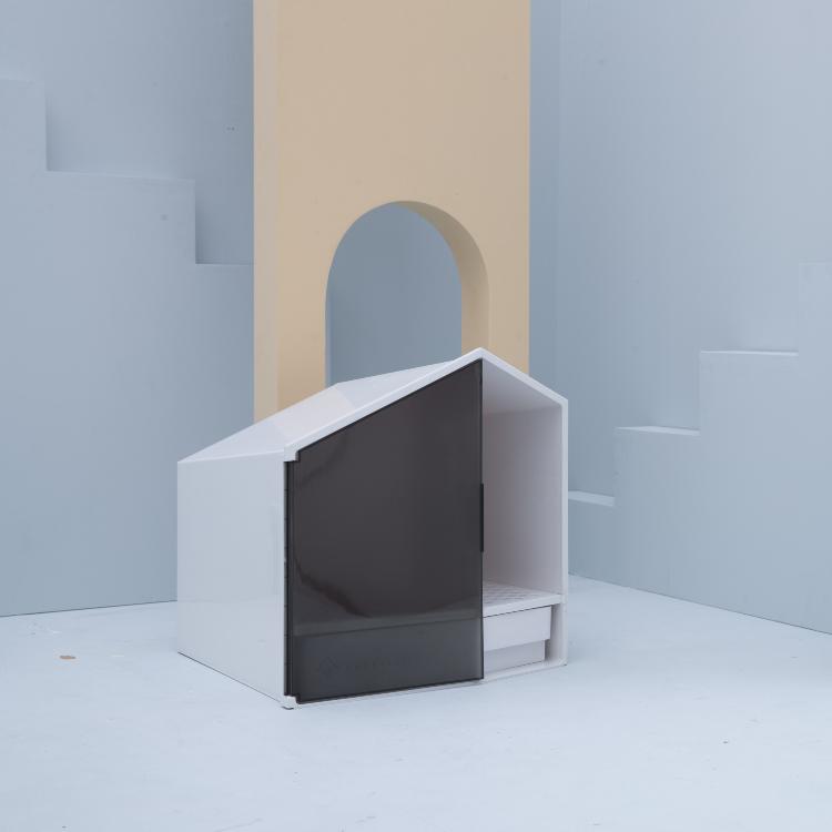 Furrytail XL Semi-Closed Glow House Cat Litter Box with Scoop 小宅猫砂盆