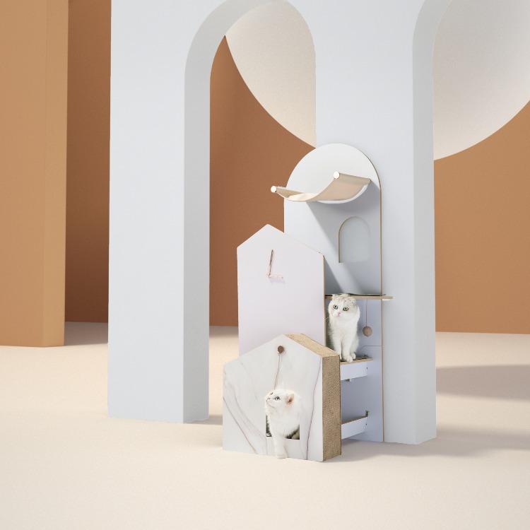 Furrytail Cat Time Cat Scratching Post Tree | Cat Tower 吸猫时间猫爬架