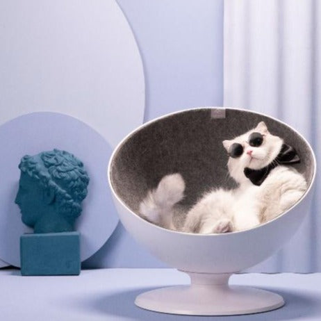 Furrytail Boss Cat Bed, Elevated Cat Chair 猫老板猫窝