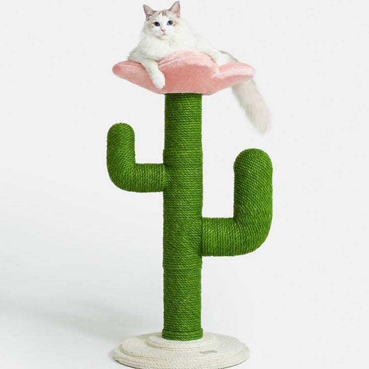 FLOWER & OASIS CACTUS CAT SCRATCHER 仙人掌花猫树95CM