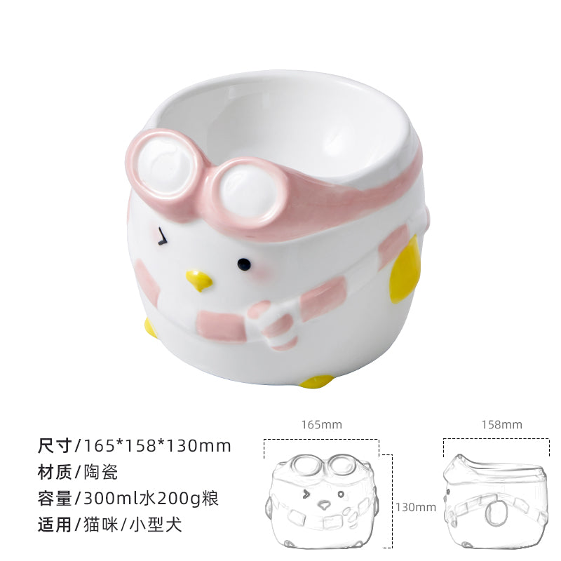 萌趣系列 飞行企鹅陶瓷宠物碗