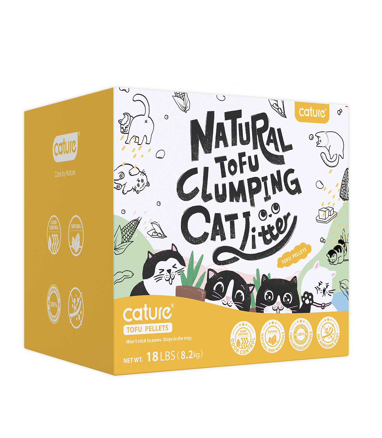 Cature Tofu Cat Litter Milk Tea 6L/20L 猫殿下奶茶豆腐猫砂6L/20L