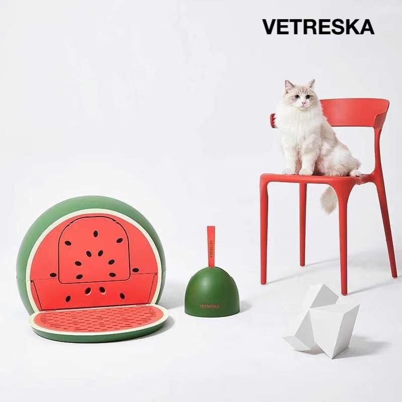 Vetreska Fruity Kitty Kove Litterbox-Watermelon 西瓜猫砂盆