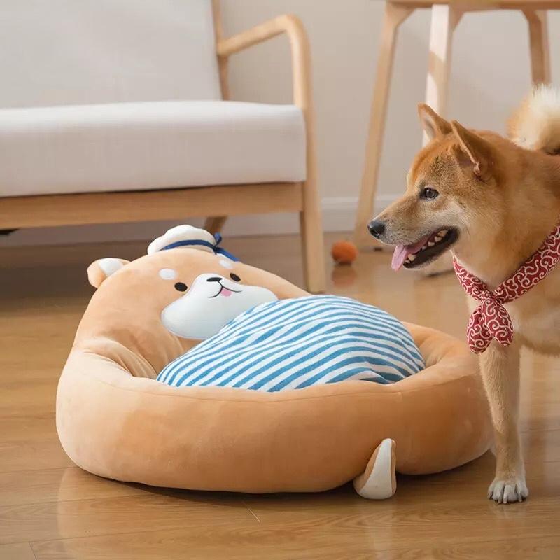 Fukufuku Navy Shiba Boss Bed 福福小九海军柴犬老板窝