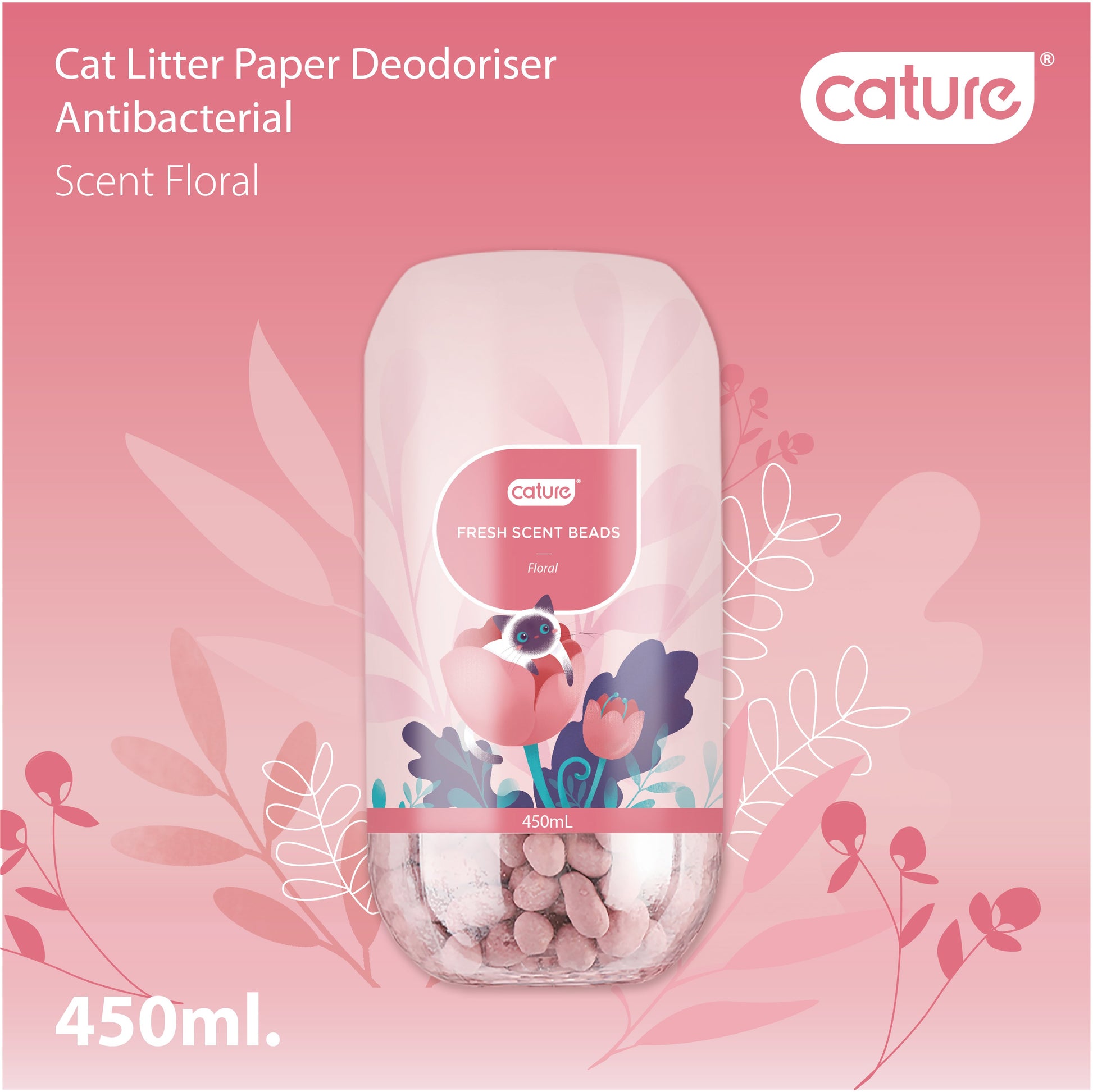 Cature Cat Litter Deodorizer - Fresh Scent Beads (Floral/Ocean/Grassy) 猫殿下消臭珠