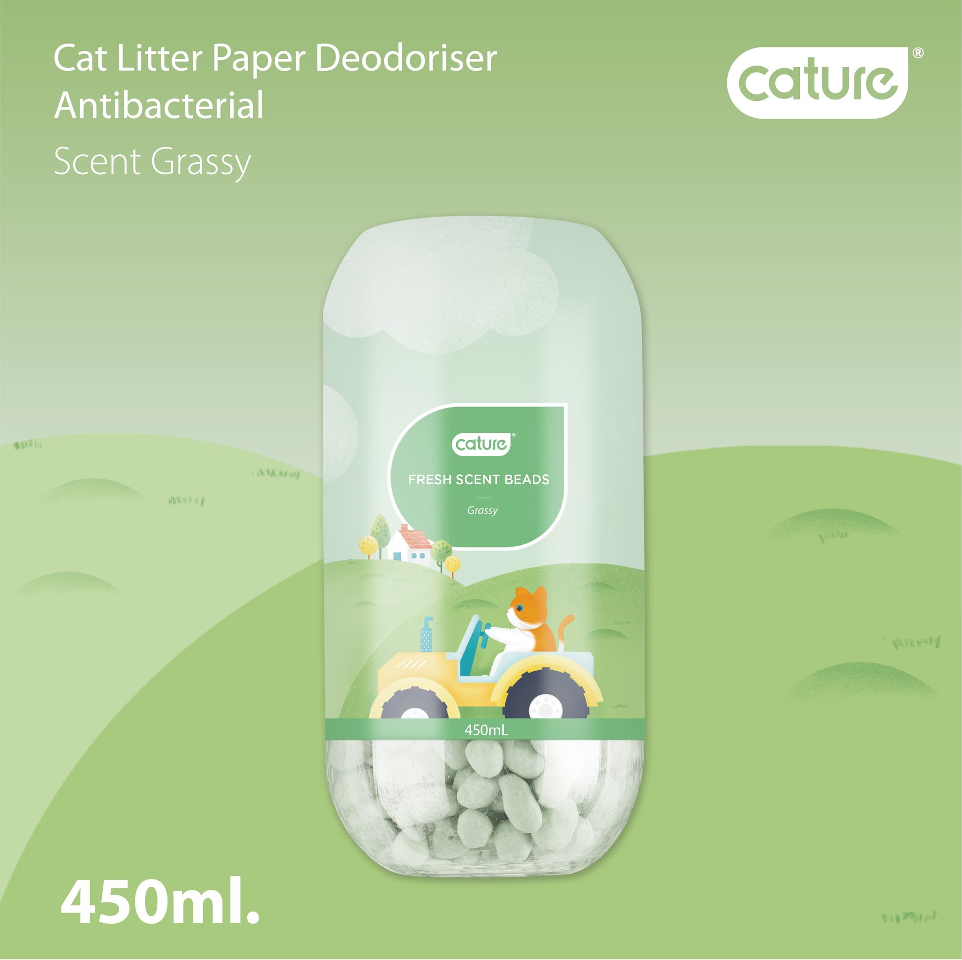 Cature Cat Litter Deodorizer - Fresh Scent Beads (Floral/Ocean/Grassy) 猫殿下消臭珠