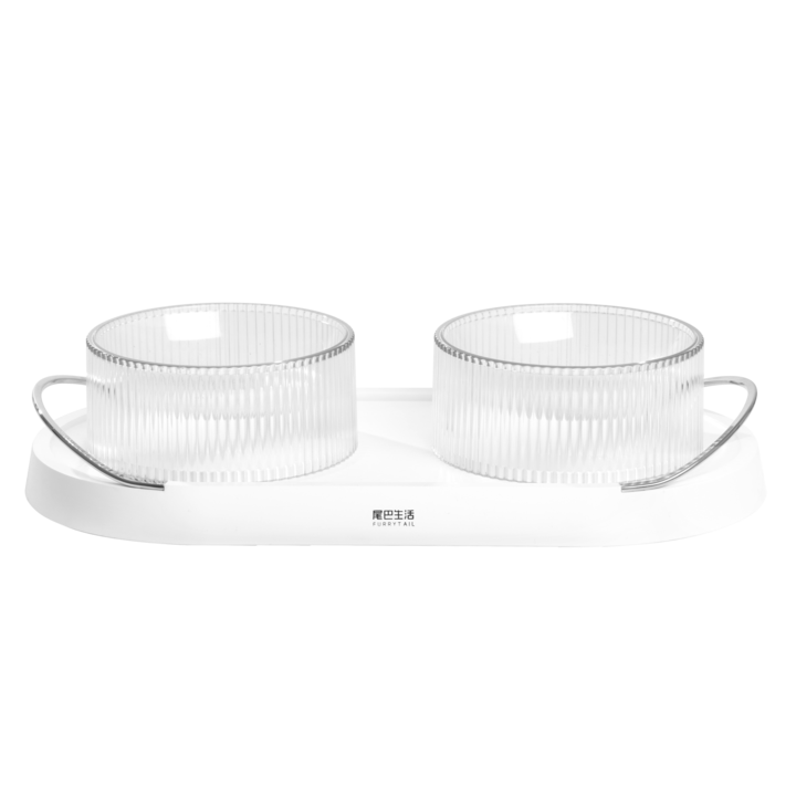 Furrytail Doubowl Cat Kitty Bowls 波波双碗